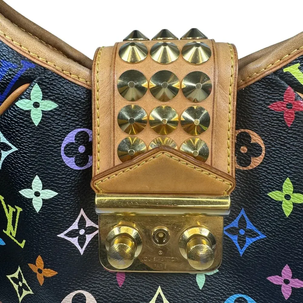 Louis Vuitton Multicolor Bag Chrissie Monogram Studded shoulder Vintage Murakami - Picture 12 of 16